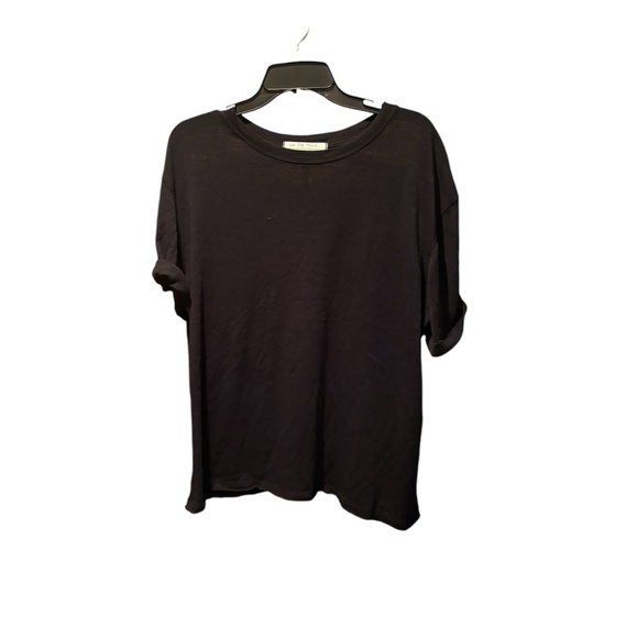 Free People Black Short Sleeve Tee - Picture 1 of 6